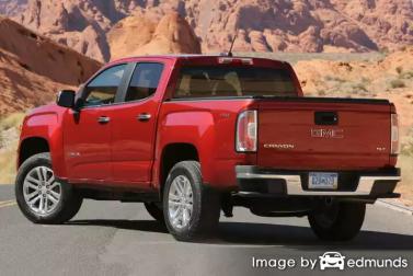 Insurance rates GMC Canyon in El Paso