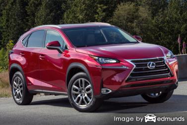 Insurance rates Lexus NX 300h in El Paso