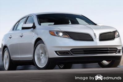 Insurance rates Lincoln MKS in El Paso