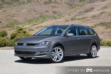 Insurance rates Volkswagen Golf SportWagen in El Paso